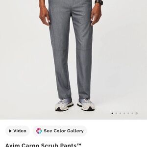 Figs Axim Cargo Scrub Pants in Graphite